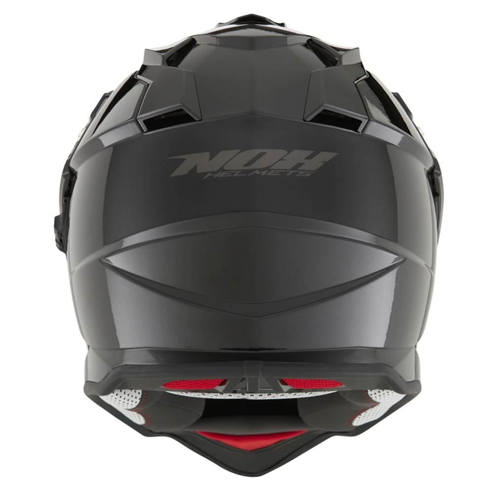 Nox Kask Offroad Trail Duosport Dual N312 Solid Z Szybką I Blendą Kolor Cza - zdjęcie 3