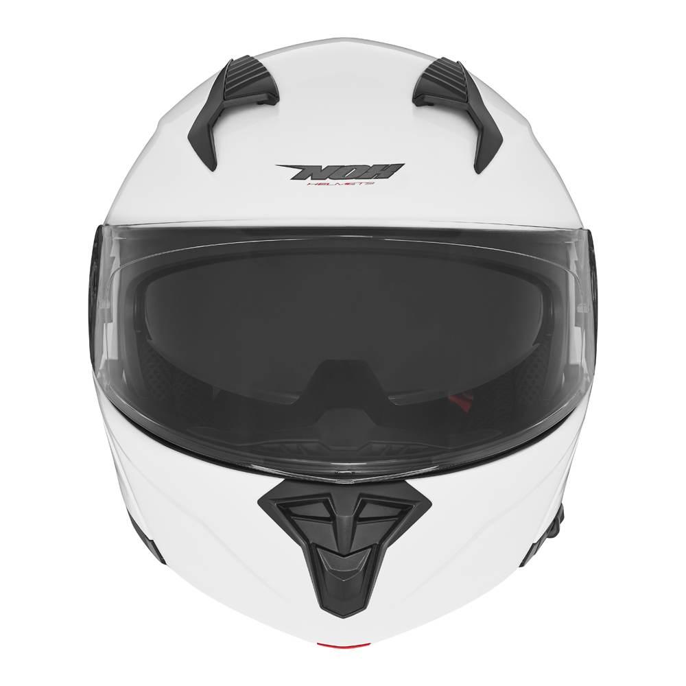 Nox Kask Szczękowy Flip-Up Z Blendą N968 Kolor Biały Połysk Rozmiar S - zdjęcie 2