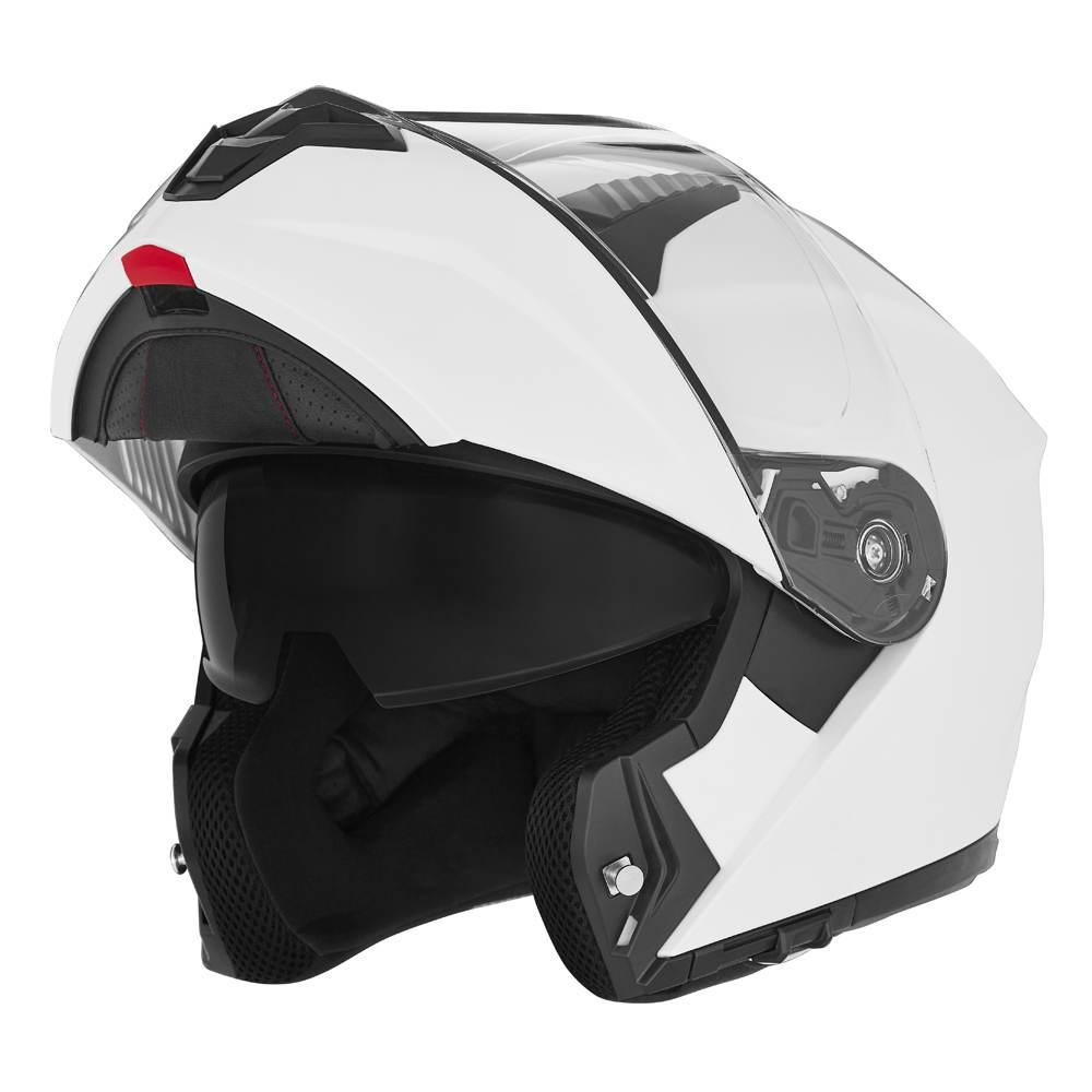 Nox Kask Szczękowy Flip-Up Z Blendą N968 Kolor Biały Połysk Rozmiar M