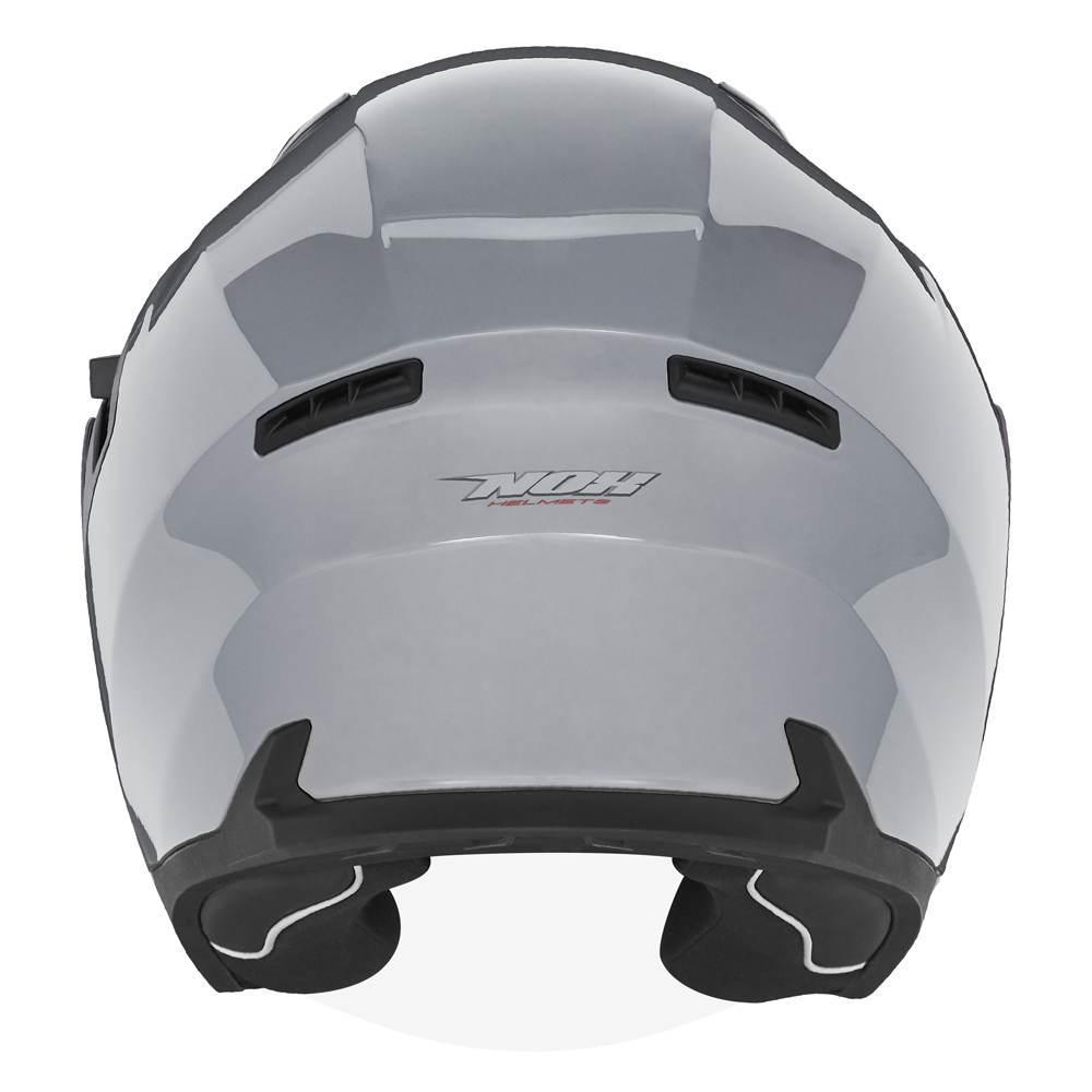 Nox Kask Otwarty Jet Z Blendą N130 Solid Kolor Szary Połysk Rozmiar Xl - zdjęcie 3
