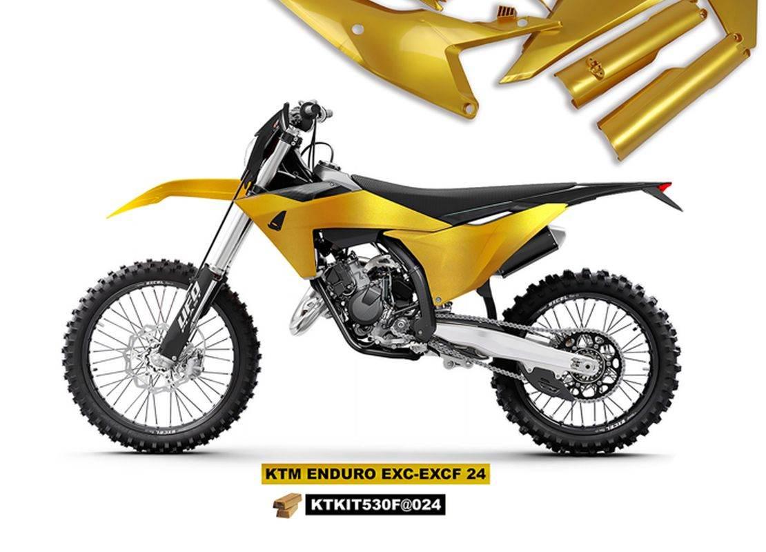 Ufo Komplet Plastików Full Kit Z Osłonami Teleskopów Amortyzatorów Ktm Exc