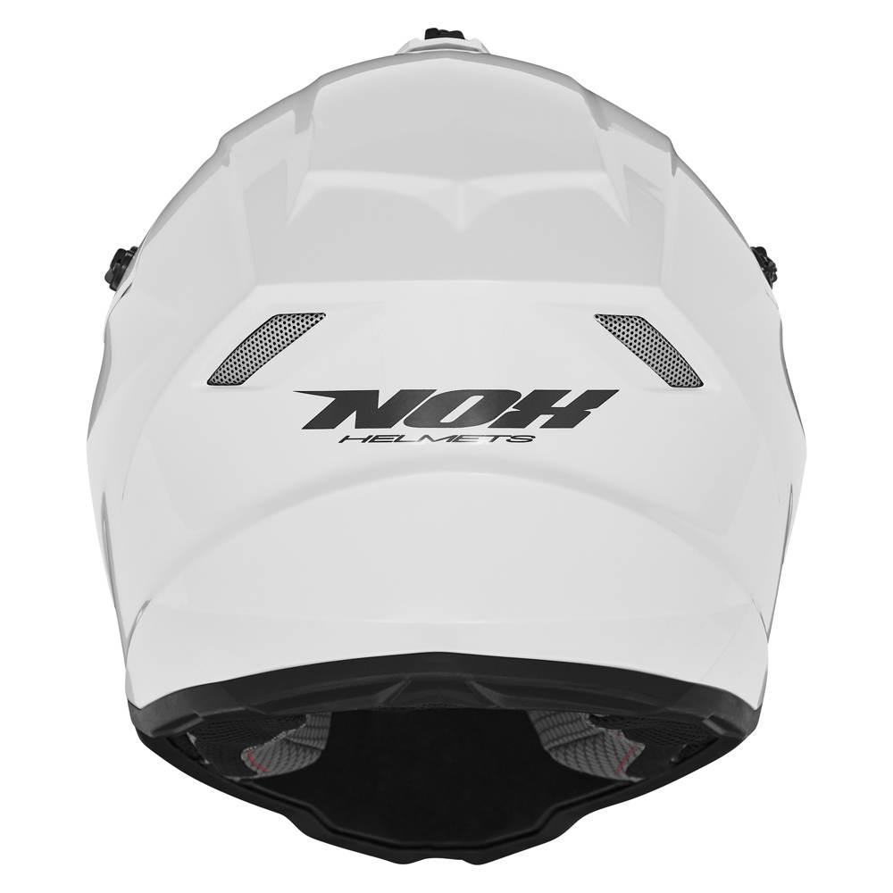 Nox Kask Cross Offroad N761 Solid Kid Junior Dziecięcy Kolor Biały Połysk R - zdjęcie 3