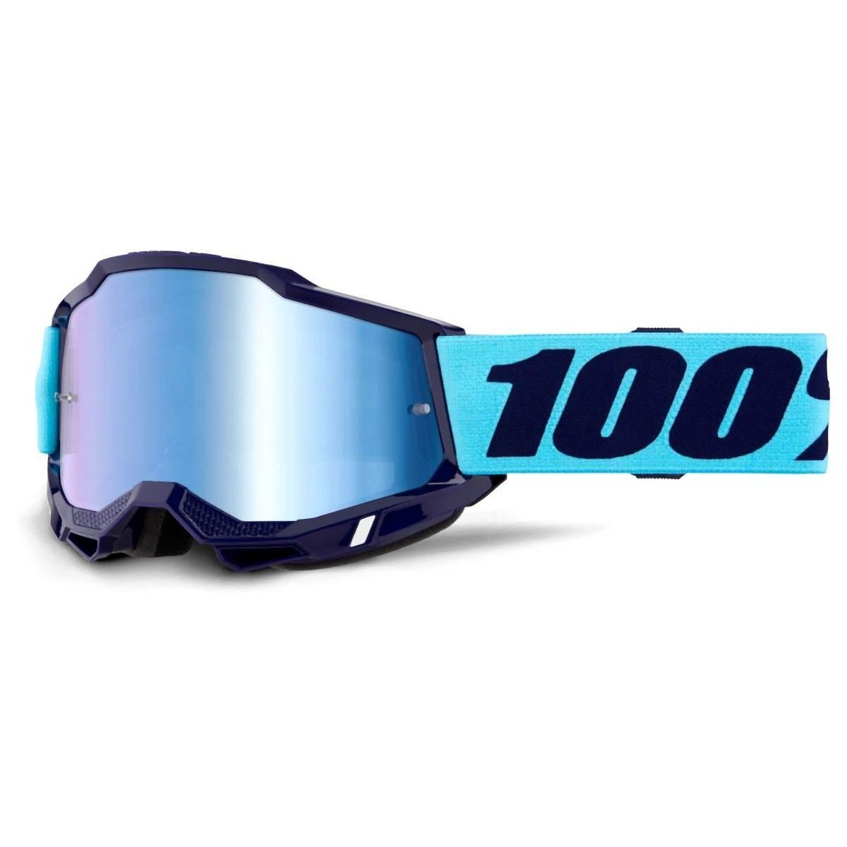 100 Procent Gogle Accuri 2 Vaulter - Mirror Blue Lens Kolor Niebieski/Grana