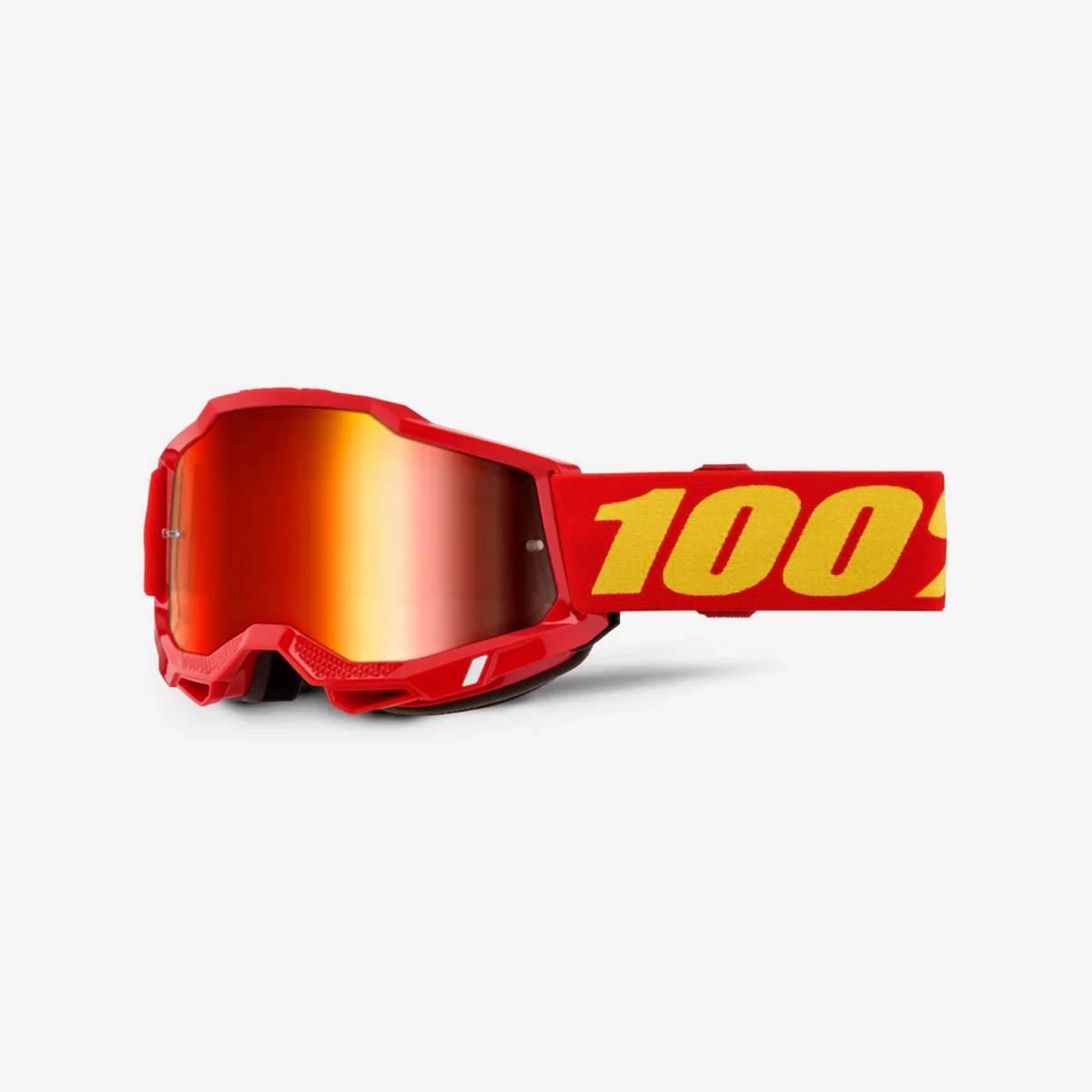 100 Procent Gogle Accuri 2 Red - Mirror Red Lens Kolor Czerwonyy/Żółty Szyb - zdjęcie 2