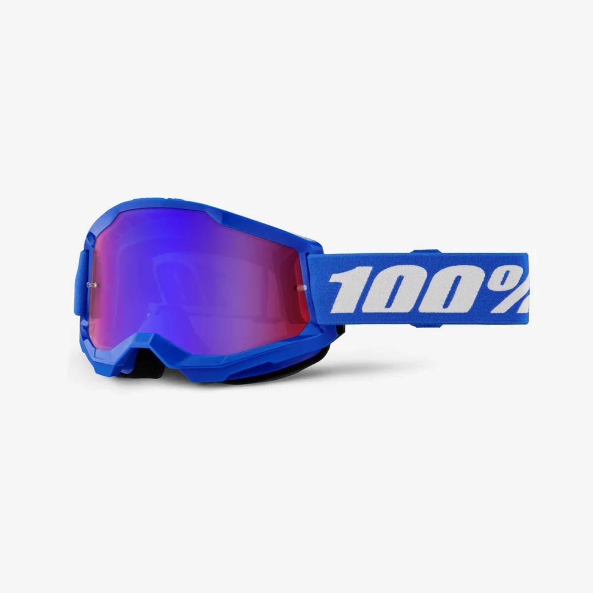 100 Procent Gogle Strata 2 Blue - Mirror Red/Blue Lens - Kolor Niebieski/Bi