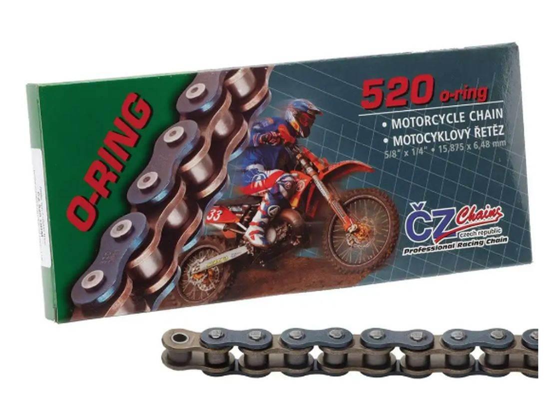 Cz Łańcuch Napędowy 520 Orm 102 Ogniw O-Ring Do 450 Ccm 34,0 Kn + Zapinka