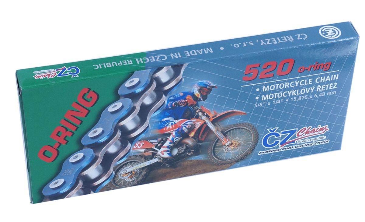 Cz Łańcuch Napędowy 520 Rdo 112 Ogniw O-Ring Do 450 Ccm 33,8 Kn Z Otworami
