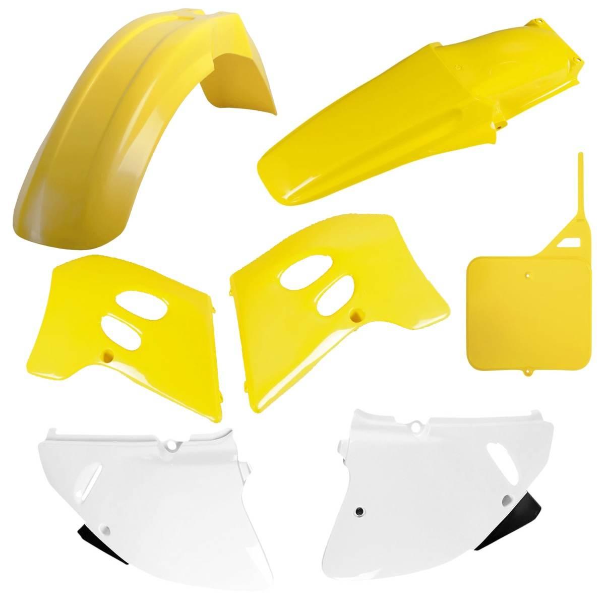 Polisport Komplet Plastików Suzuki Rm 125/250 '93-'95 Kolor Żółty Biały