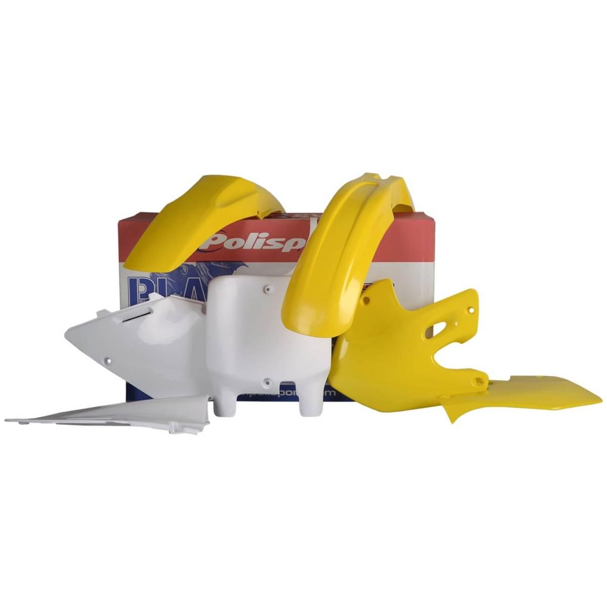 Polisport Komplet Plastików Suzuki Rm 125/250 '99-'00 Kolor Żółty Biały