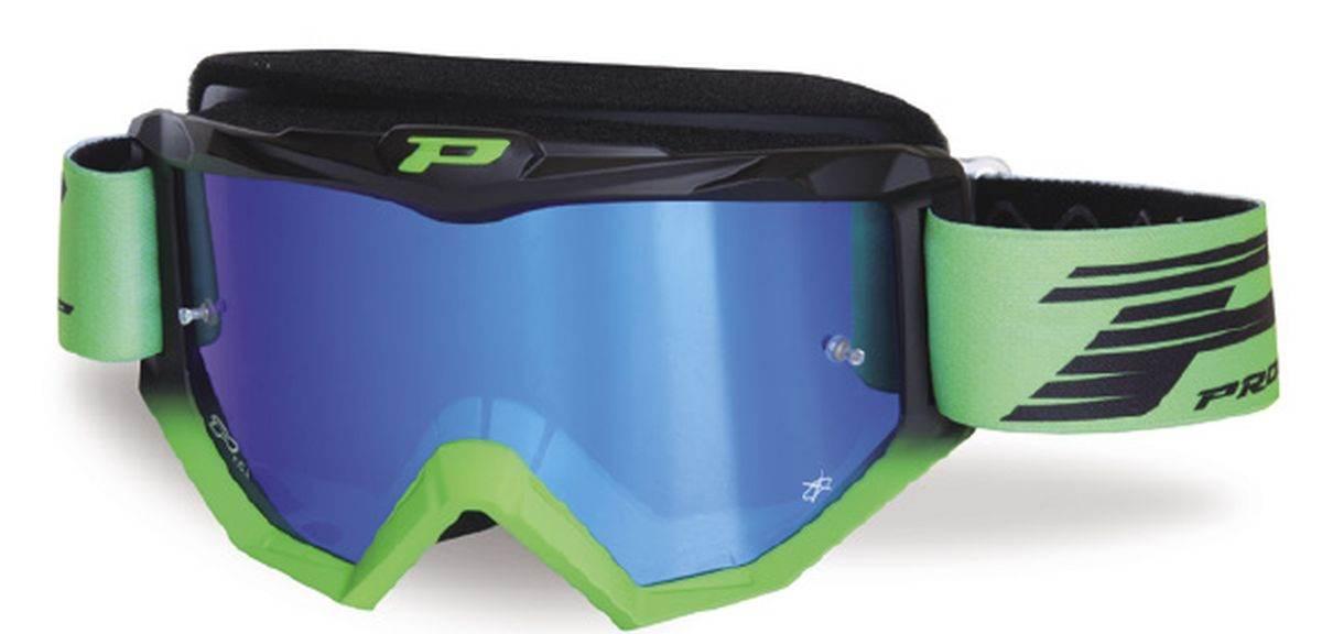 Progrip Gogle Pg3201-138 Fl Atzaki Kolor Czarny Zielony Szyba Pg 3246C Nieb