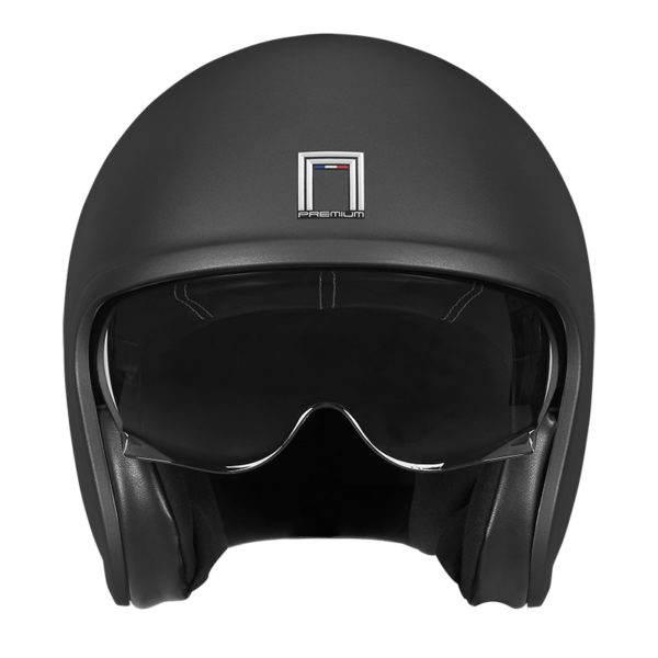 Nox Premium Kask Otwarty Jet Next Solid Kolor Czarny Mat Rozmiar M Ciemna B - zdjęcie 2