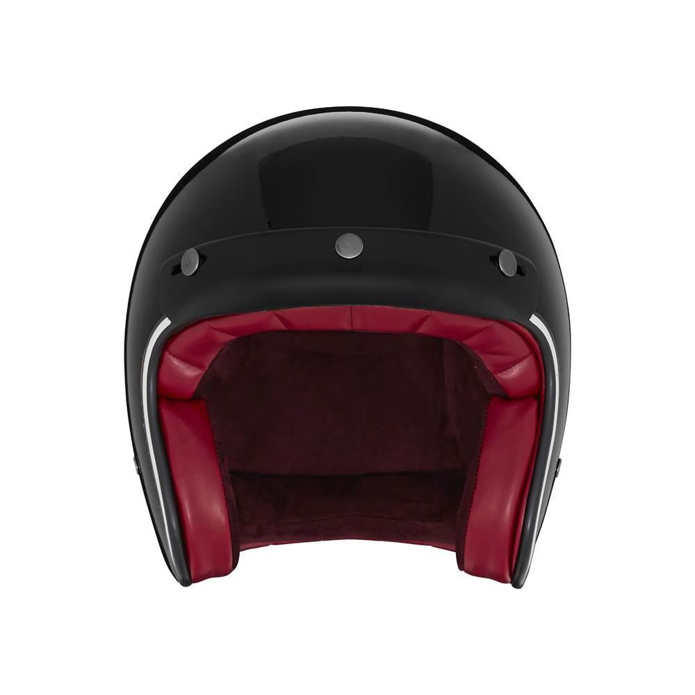 Nox Kask Otwarty Jet N243 Solid Kolor Czarny Połysk Rozmiar M - zdjęcie 2