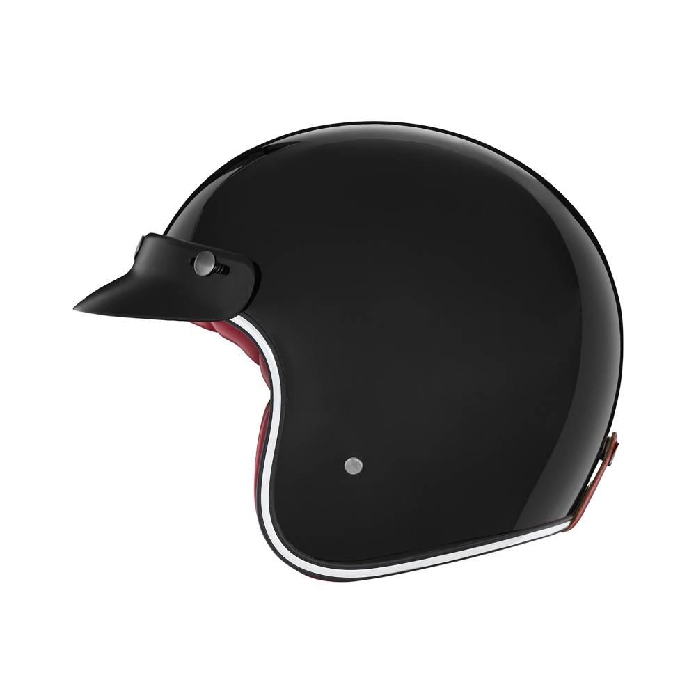 Nox Kask Otwarty Jet N243 Solid Kolor Czarny Połysk Rozmiar Xl