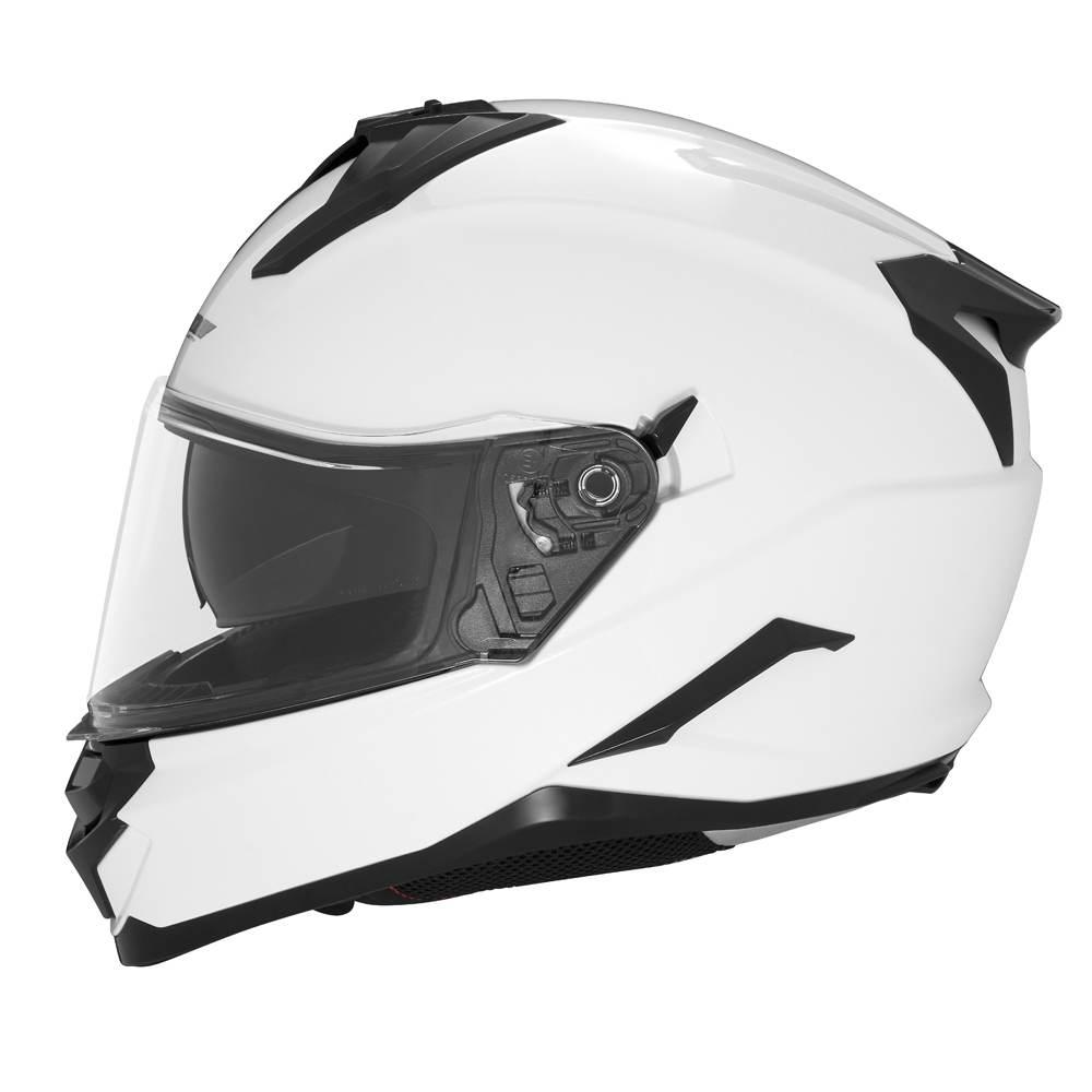 Nox Kask Integralny Full Face Z Blendą N304S Solid Kolor Biały Połysk Rozmi