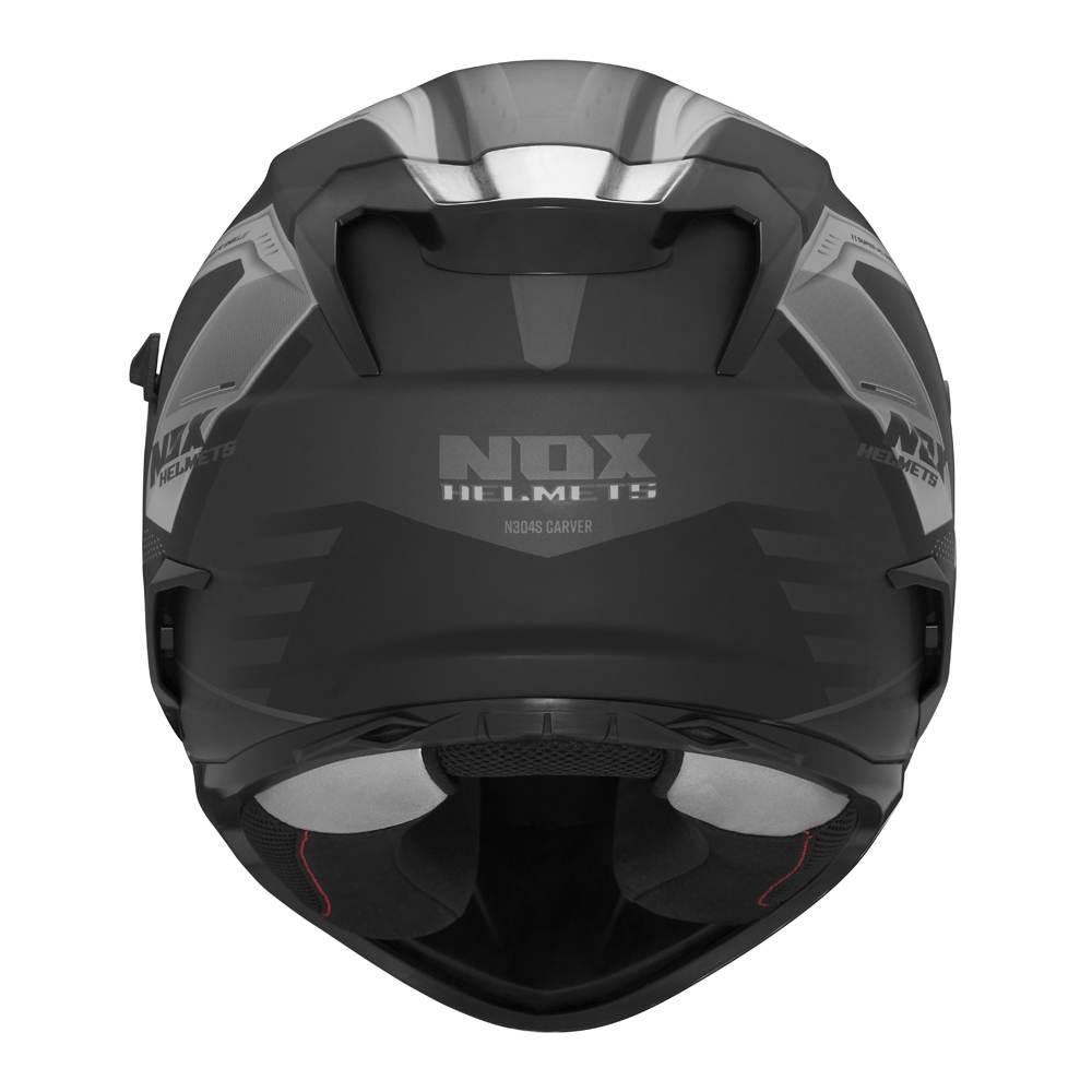 Nox Kask Integralny Full Face Z Blendą N304S Carver Kolor Czarny/Tytanowy M - zdjęcie 3