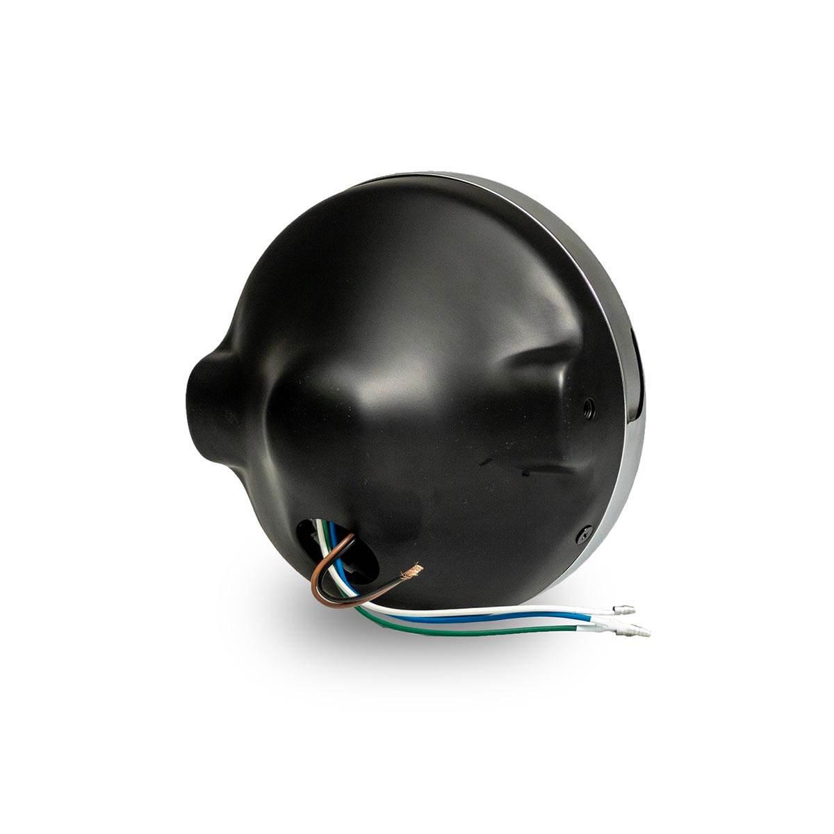 Emgo Reflektor Lampa Uniwersalna Kompletna H4 Czarna Średnica Wkładu 7" 17 - zdjęcie 2