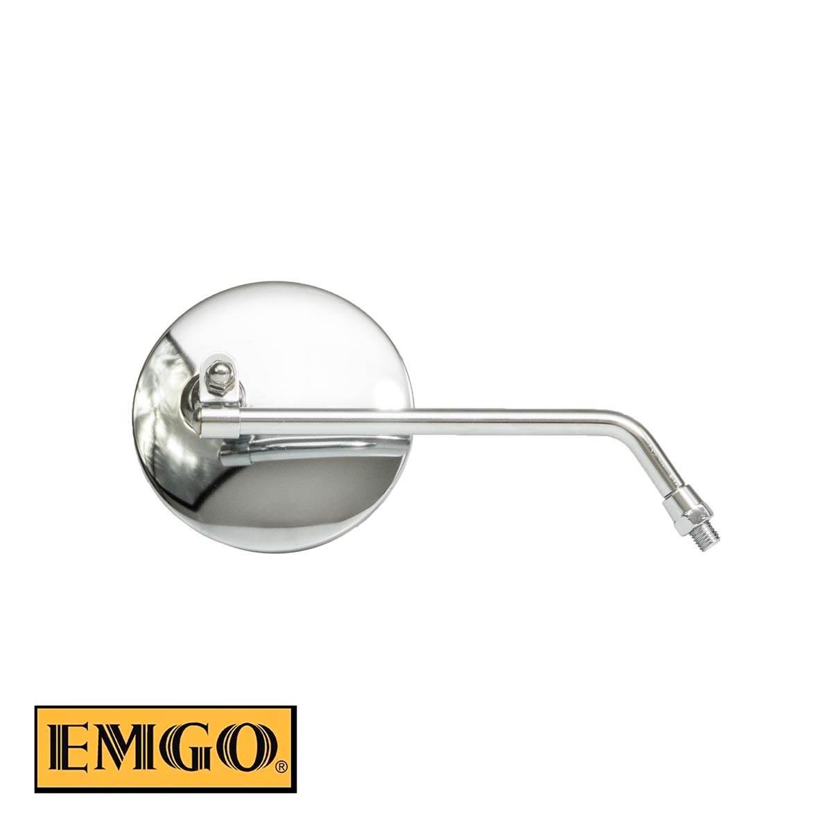Emgo Lusterko Uniwersalne Chromowane Gwint Fi 10Mm Prawe Lewe