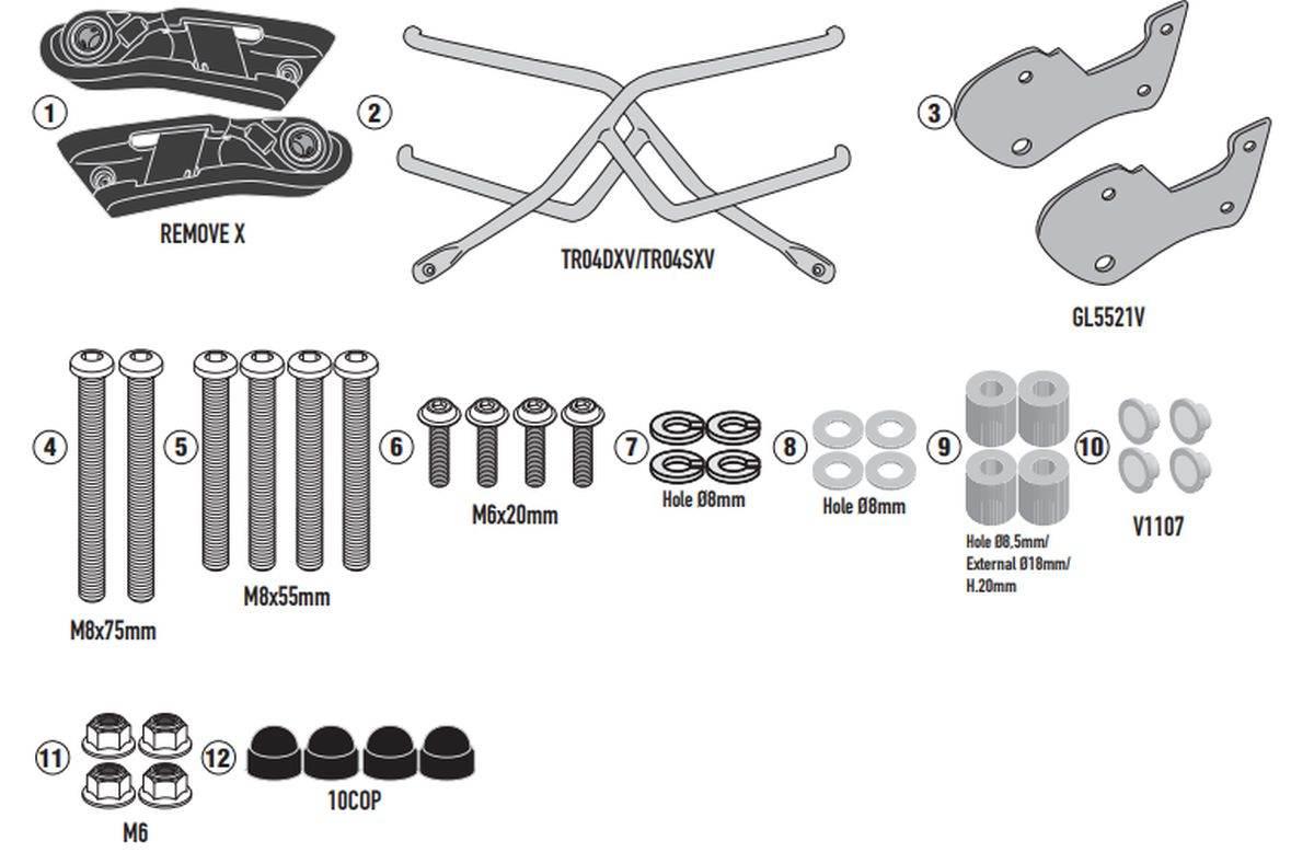 Kappa Stelaż Pod Torby Sakwy Boczne Szybkiego Montażu Remove-X Honda Cb 500