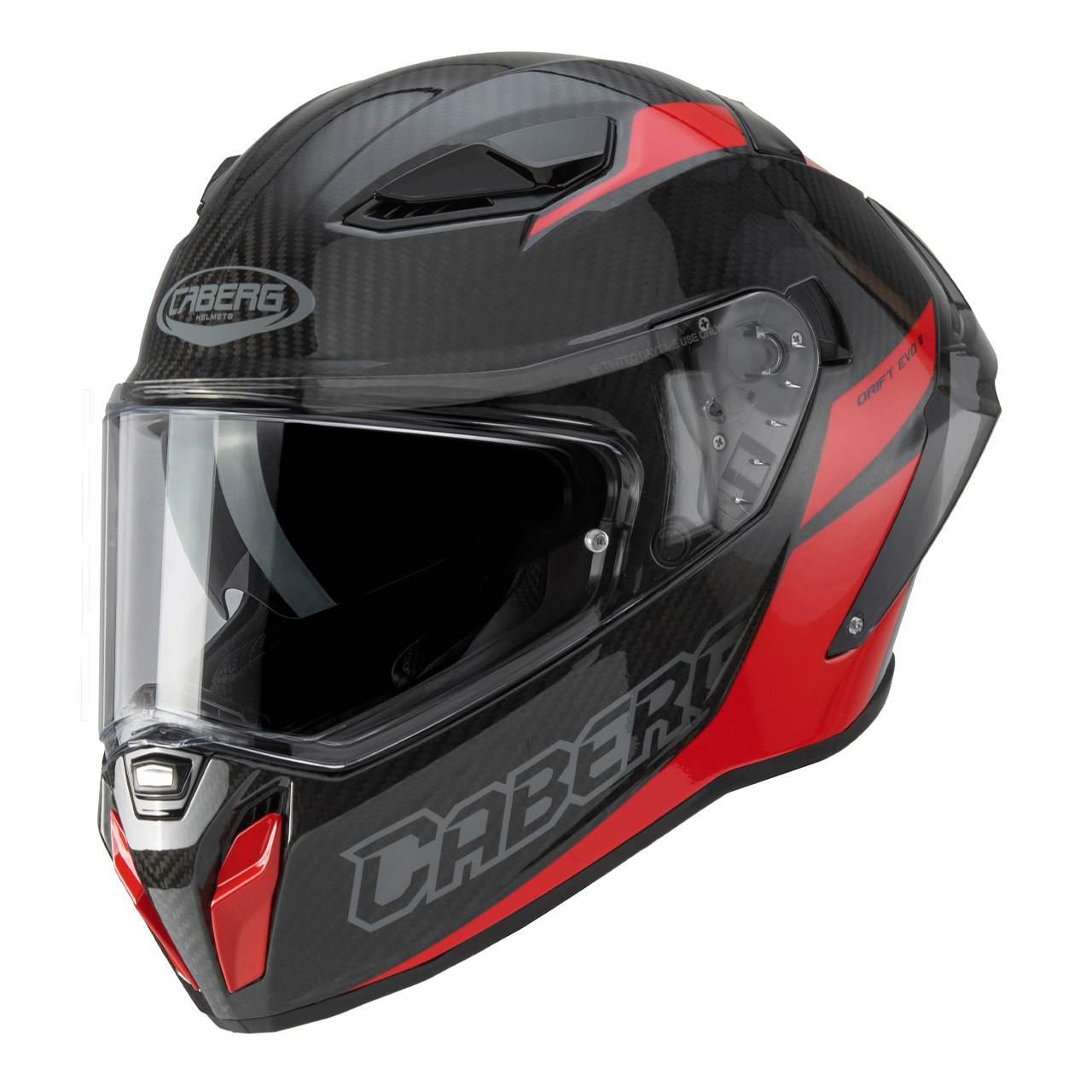 Caberg Kask Integralny Z Blendą Model Drift Evo Ii Carbon Nova Red Pinlock - zdjęcie 2