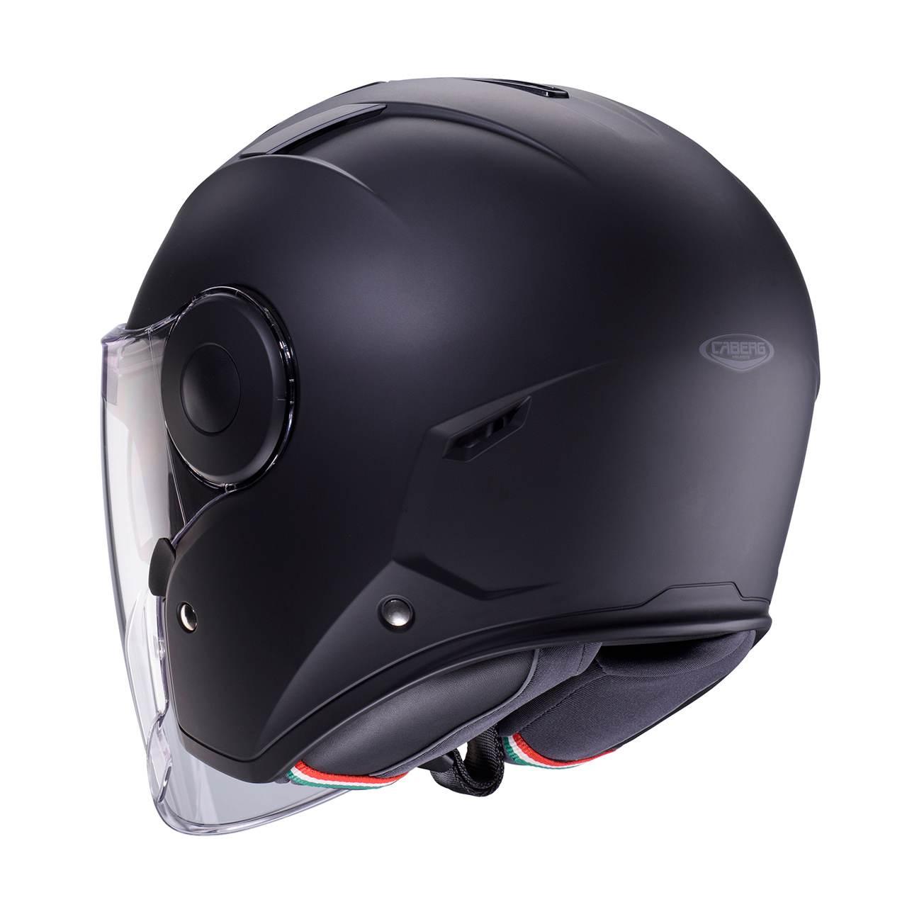 Caberg Kask Otwarty Jet Z Blendą Model Soho Solid Kolor Czarny Mat Rozmiar - zdjęcie 3