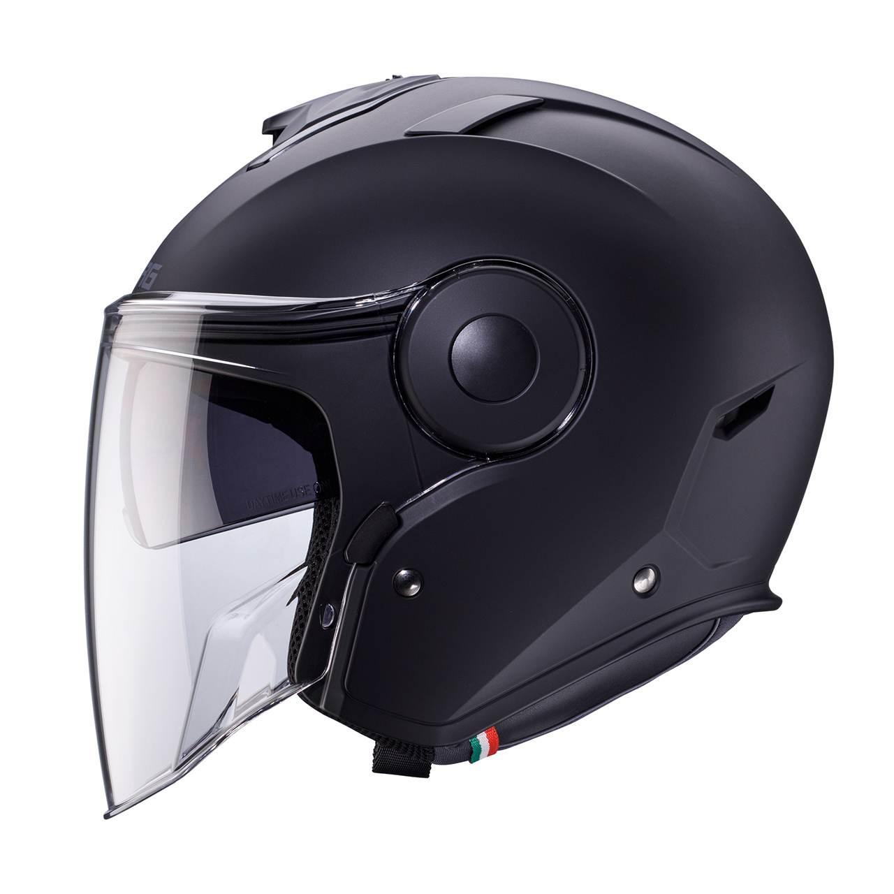 Caberg Kask Otwarty Jet Z Blendą Model Soho Solid Kolor Czarny Mat Rozmiar - zdjęcie 2