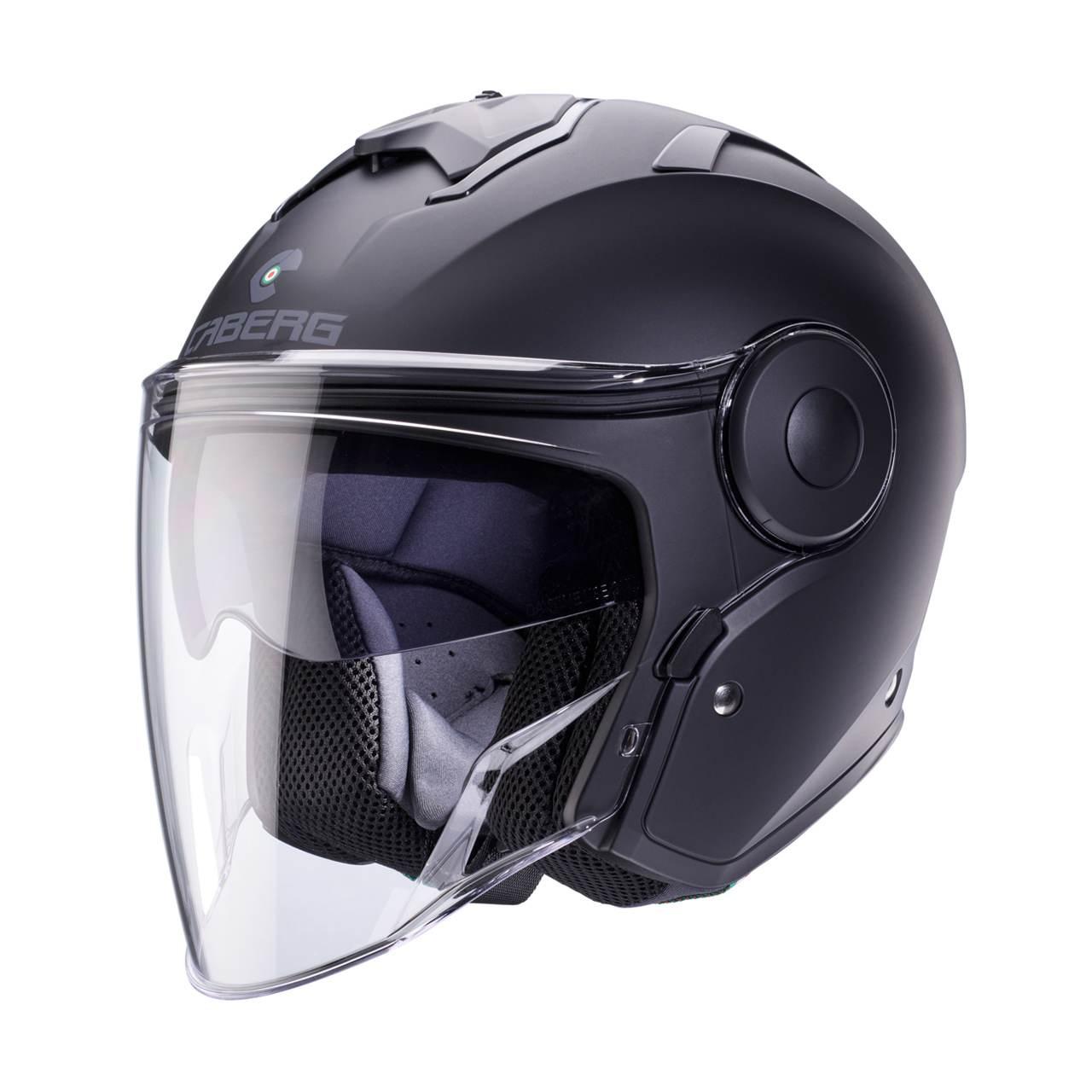 Caberg Kask Otwarty Jet Z Blendą Model Soho Solid Kolor Czarny Mat Rozmiar