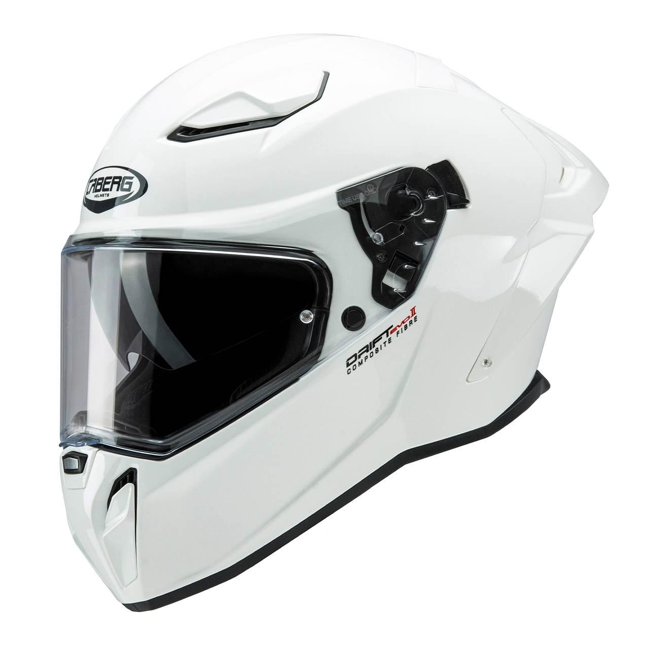 Caberg Kask Integralny Z Blendą Model Drift Evo Ii Solid Kolor Biały Połysk - zdjęcie 2