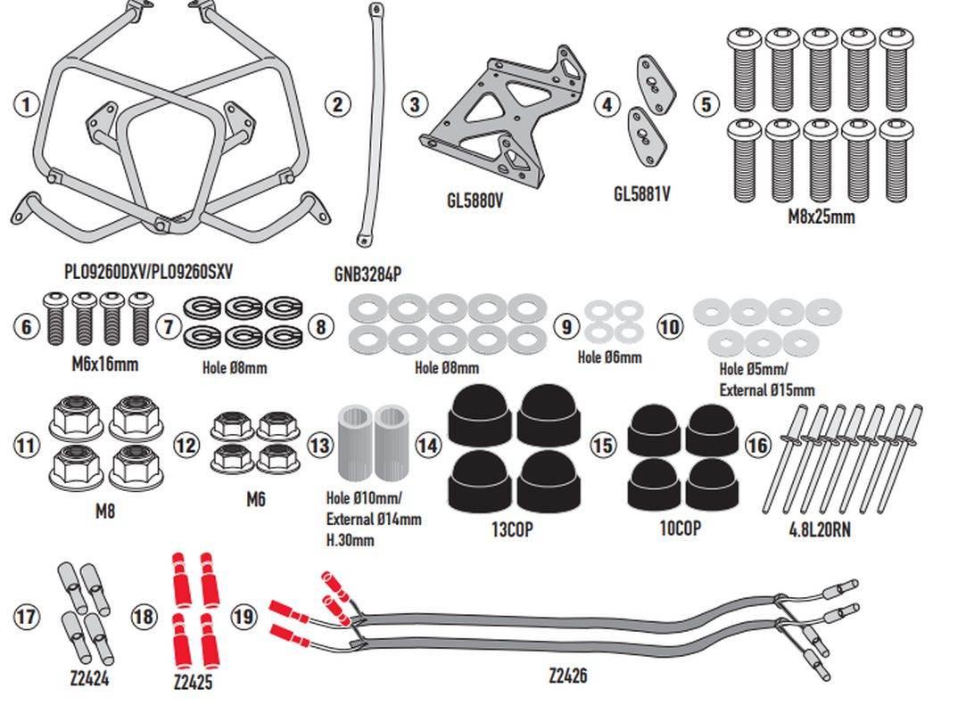 Kappa Stelaż Kufrów Bocznych Monokey Cam Side Voge Valico 900 Dsx '24-'25