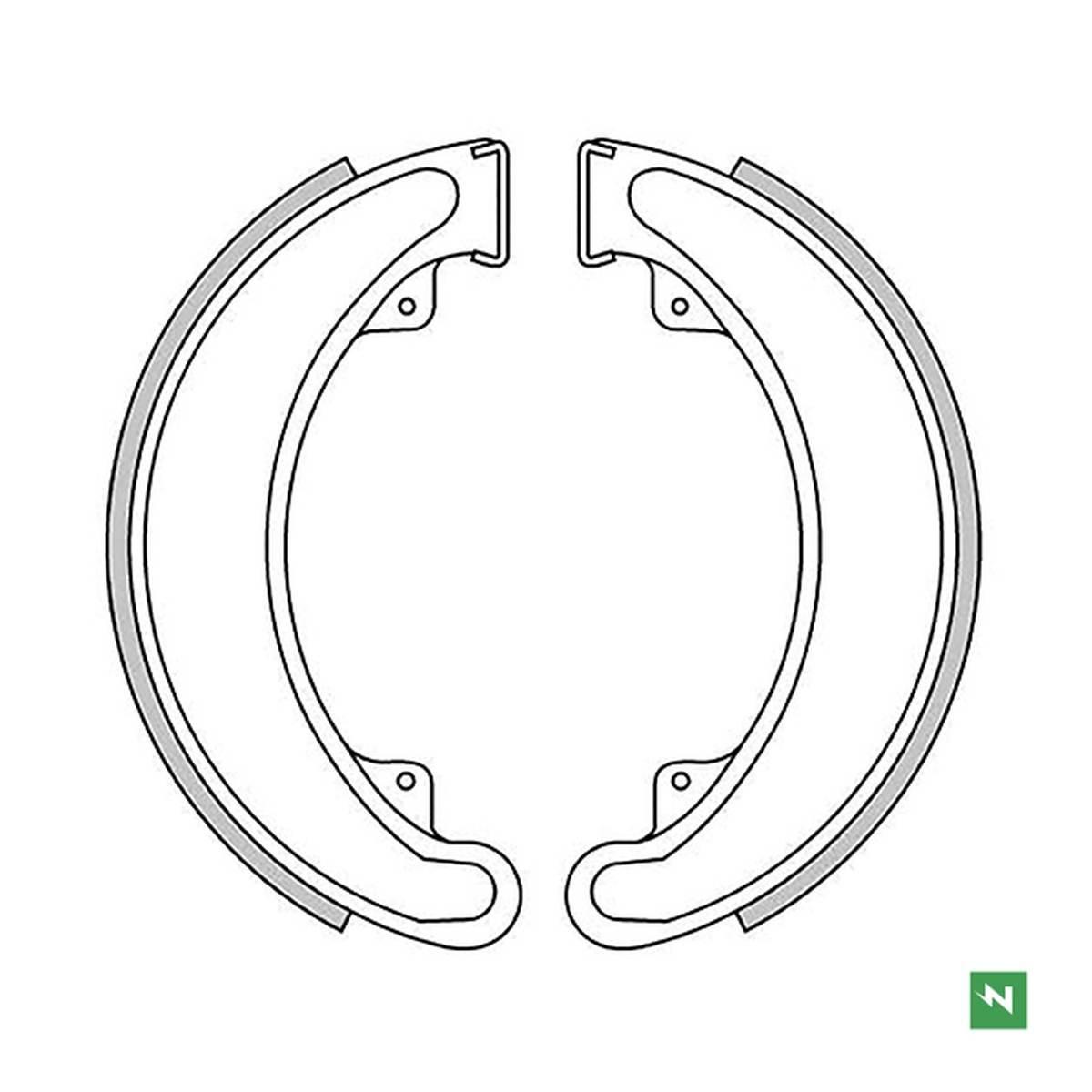 Newfren Szczęki Hamulcowe Honda Cb 250/360/400 '73-79, Atc 250 '85-88, Trx