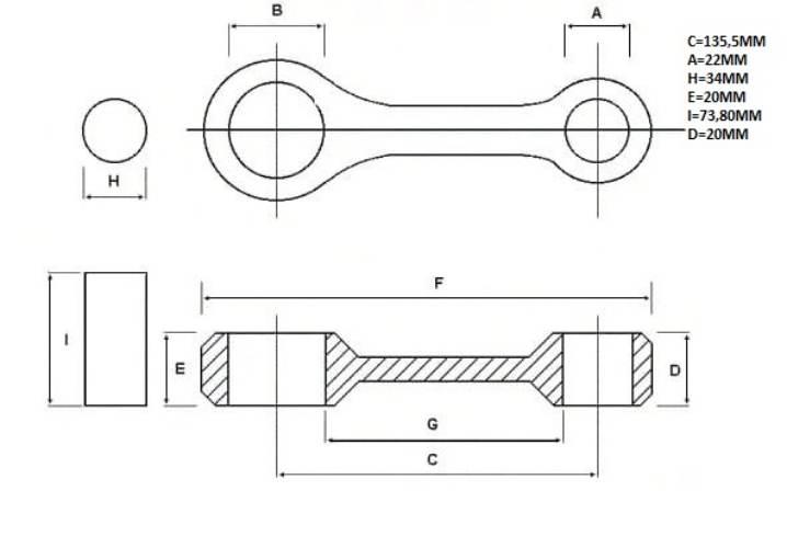 Promx Mt Korbowód Yamaha Xt 600 '83-'89 Old Model Sworzeń 34 Mm Xt600 - zdjęcie 2