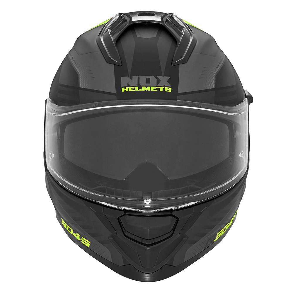 Nox Kask Integralny Full Face Z Blendą N304S Carver Kolor Czarny/Żółty Fluo - zdjęcie 2