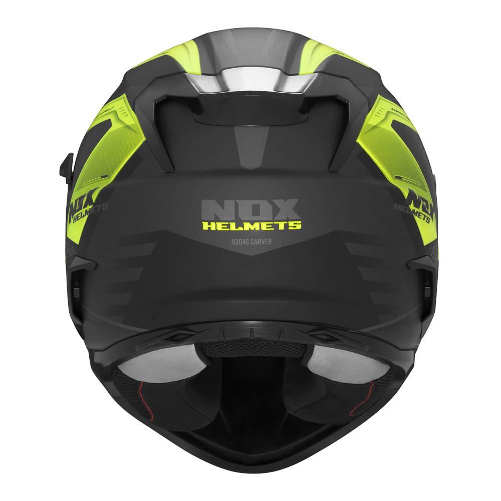 Nox Kask Integralny Full Face Z Blendą N304S Carver Kolor Czarny/Żółty Fluo - zdjęcie 3