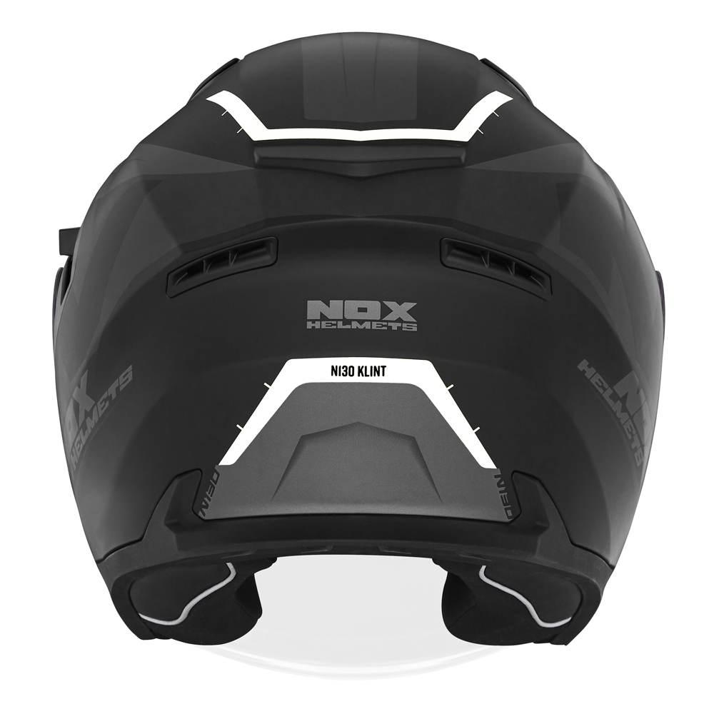 Nox Kask Otwarty Jet Z Blendą N130 Klint Kolor Czarny/Szary/Biały Mat Rozmi - zdjęcie 3