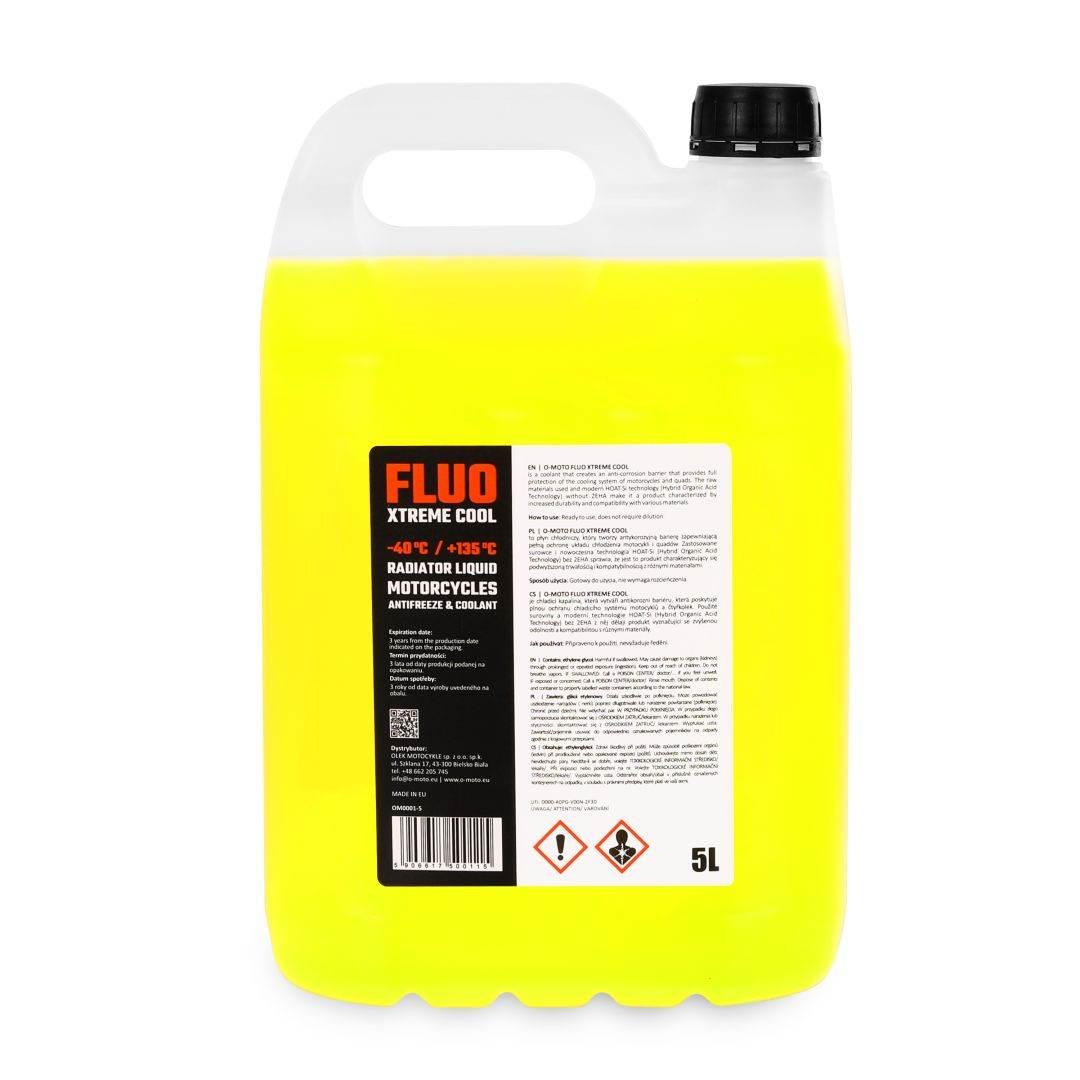 Omoto Płyn Do Chłodnic 5L O! Fluo Xtreme Cool +135 Gotowy Do Użycia O!Moto - zdjęcie 2