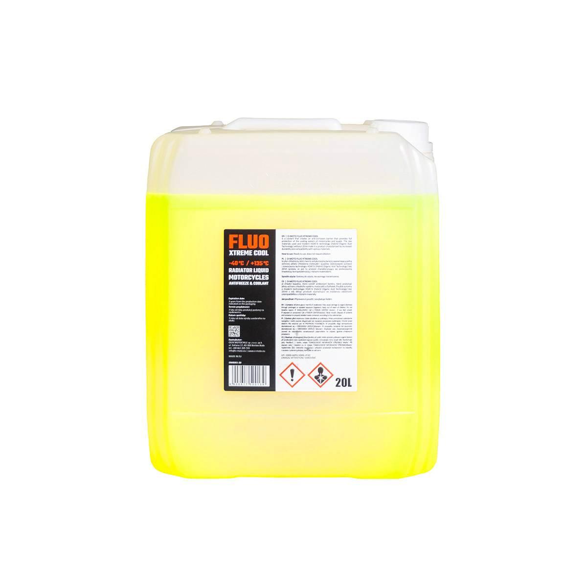 Omoto Płyn Do Chłodnic 20L O! Fluo Xtreme Cool +135 Gotowy Do Użycia O!Moto - zdjęcie 2