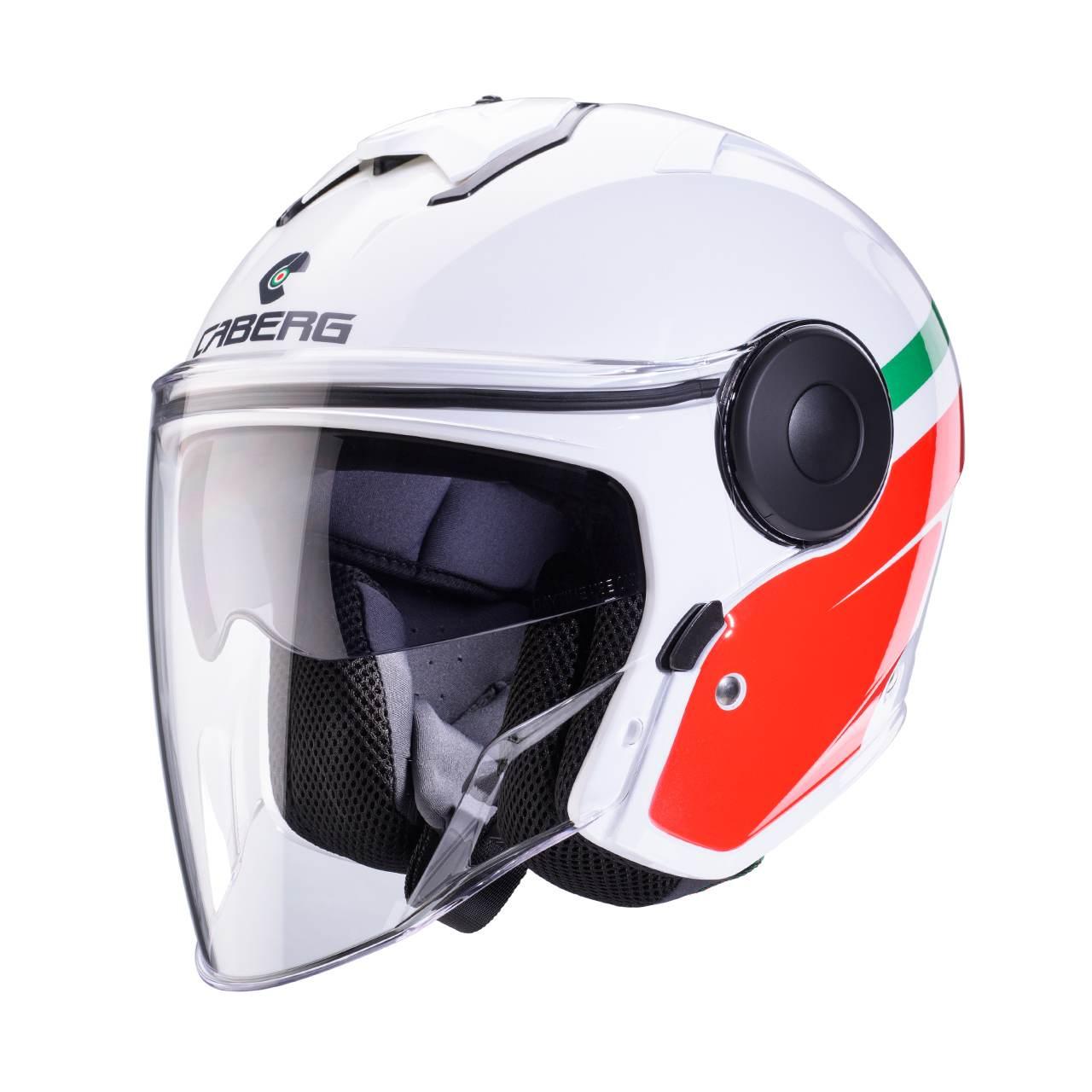 Caberg Kask Otwarty Jet Z Blendą Model Soho Zephyr Kolor Biały/Zielony/Czer