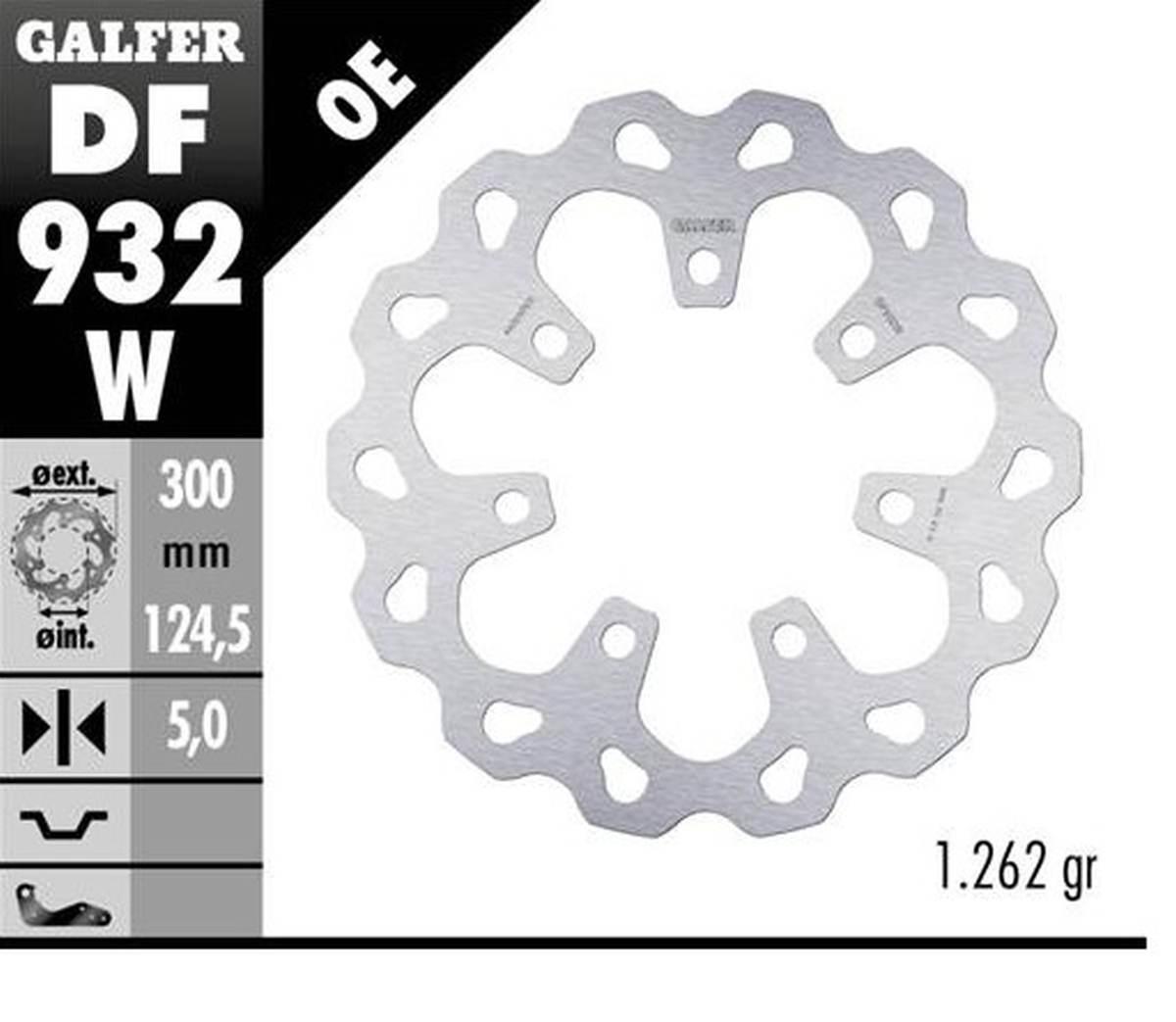 Galfer Tarcza Hamulcowa Przód Harley-Davidson 300X124,5X5 Koło Harley David