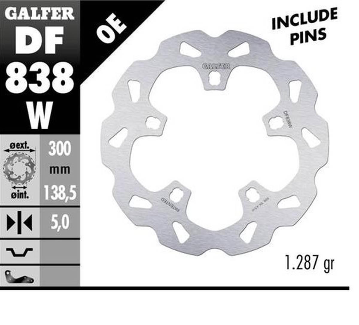 Galfer Tarcza Hamulcowa Przód Harley-Davidson 300X138X5