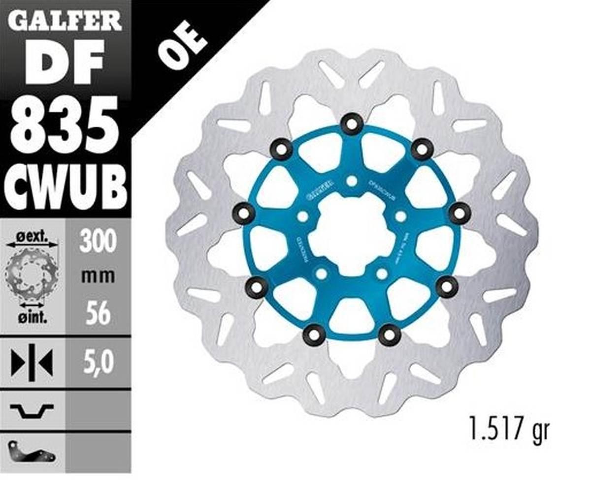 Galfer Tarcza Hamulcowa Przód Harley-Davidson 300X56X5 Pływająca Kolor Nieb