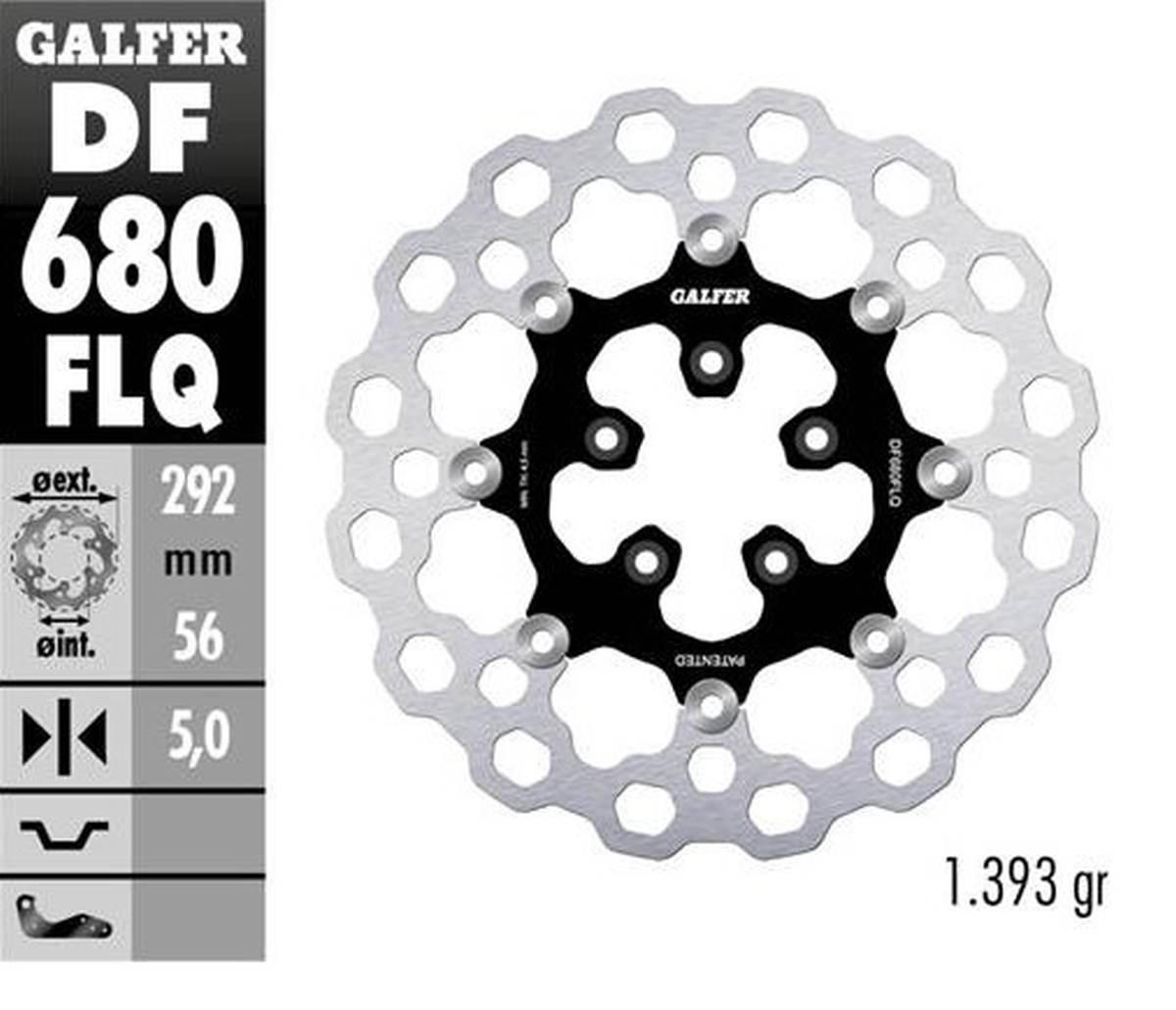 Galfer Tarcza Hamulcowa Przód Harley-Davidson 292X56X5 Pływajaca Cubiq