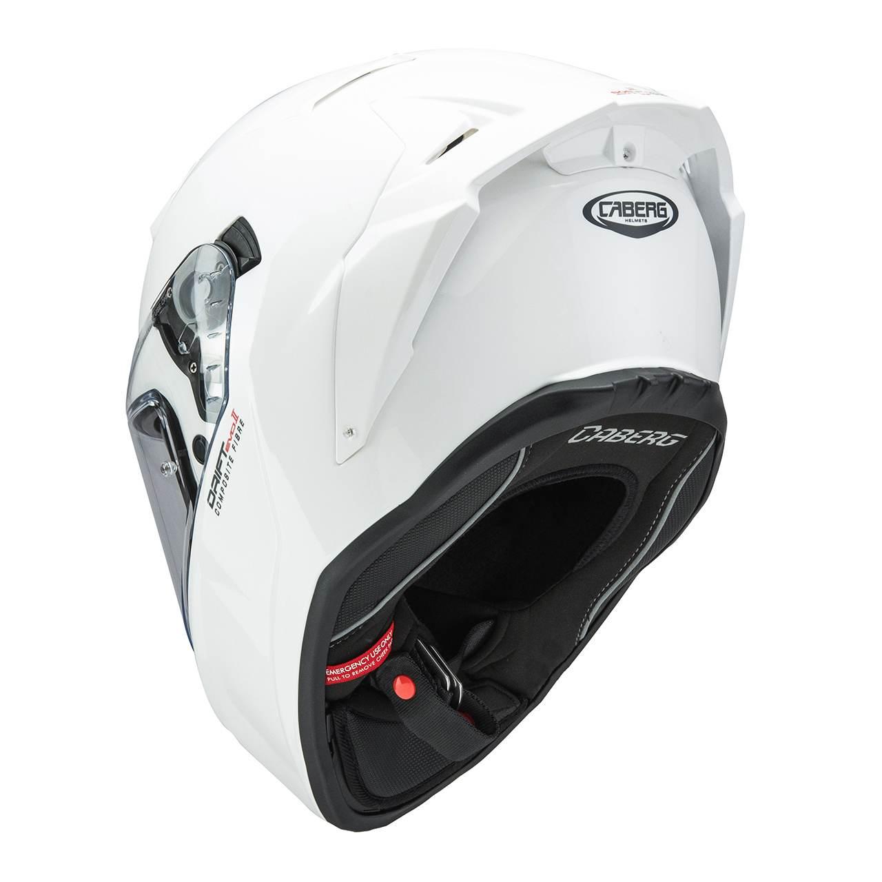 Caberg Kask Integralny Z Blendą Model Drift Evo Ii Solid Kolor Biały Połysk - zdjęcie 3