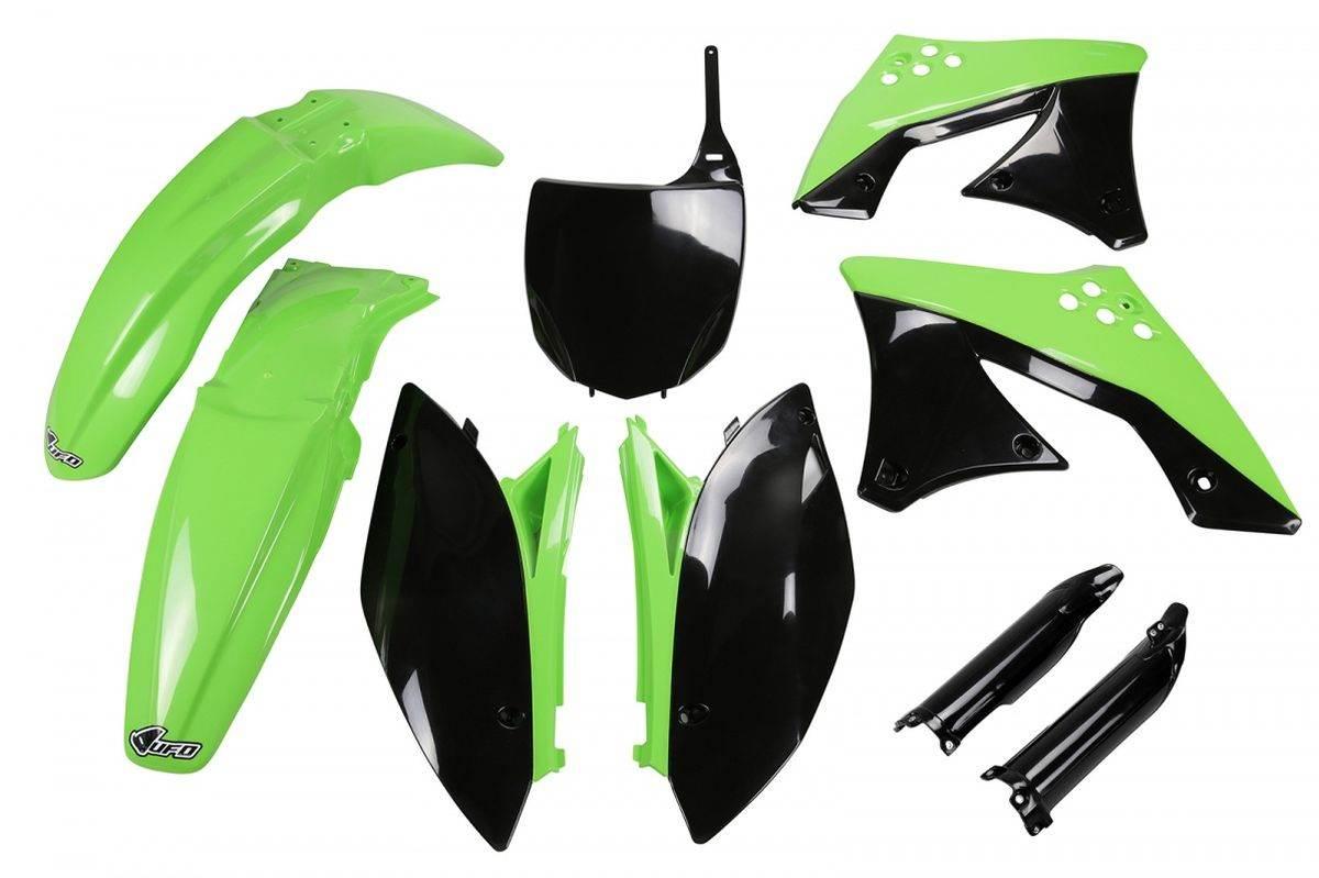 Ufo Komplet Plastików Full Kit Z Osłonami Teleskopów Amortyzatorów Kawasaki