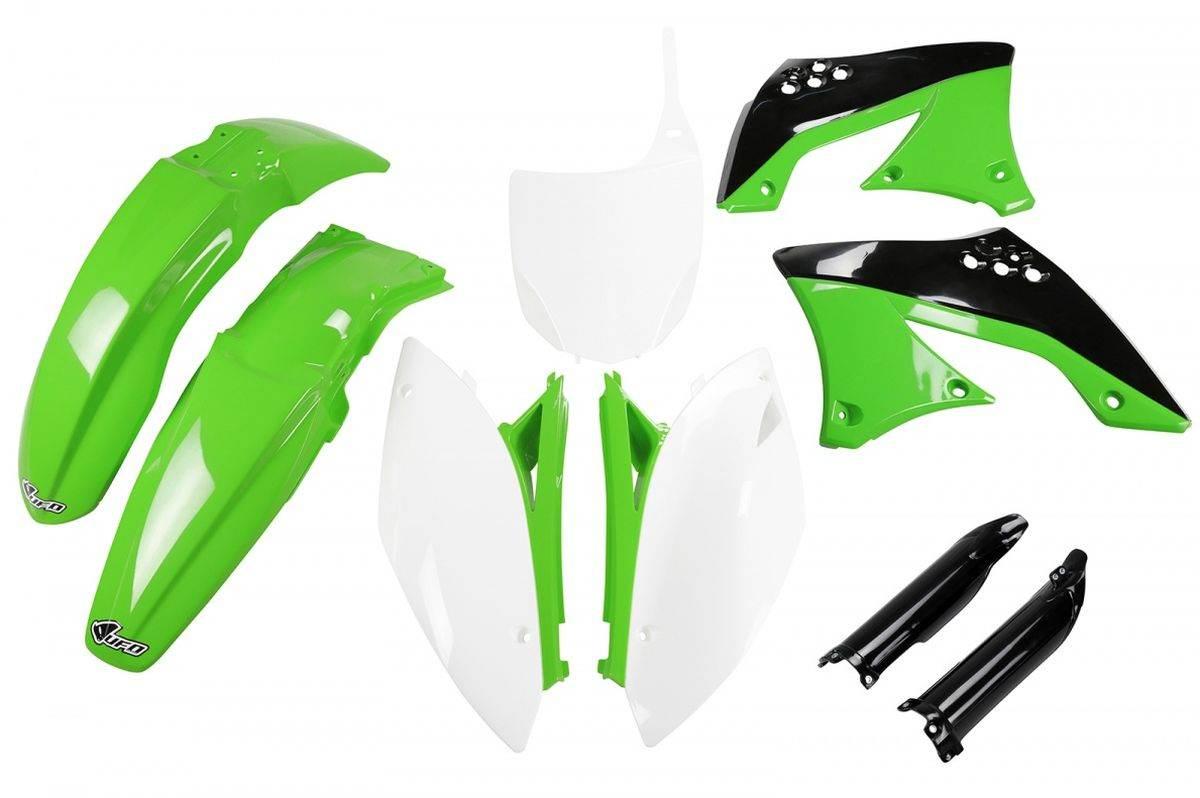 Ufo Komplet Plastików Full Kit Z Osłonami Teleskopów Amortyzatorów Kawasaki