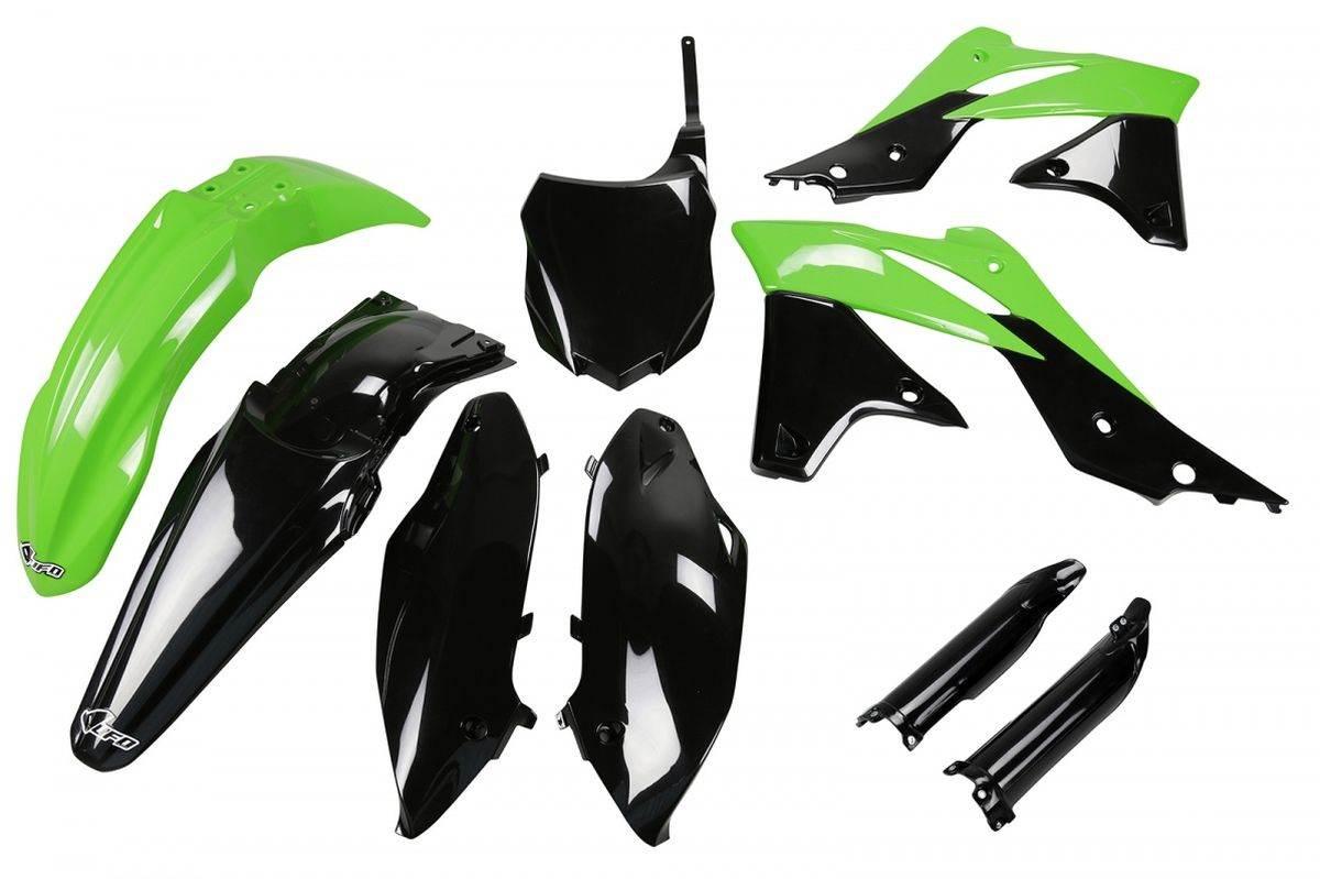Ufo Komplet Plastików Full Kit Z Osłonami Teleskopów Amortyzatorów Kawasaki