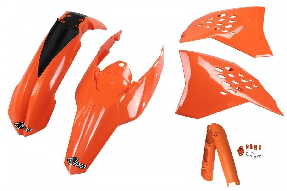 Ufo Komplet Plastików Full Kit Z Osłonami Teleskopów Amortyzatorów Ktm Exc