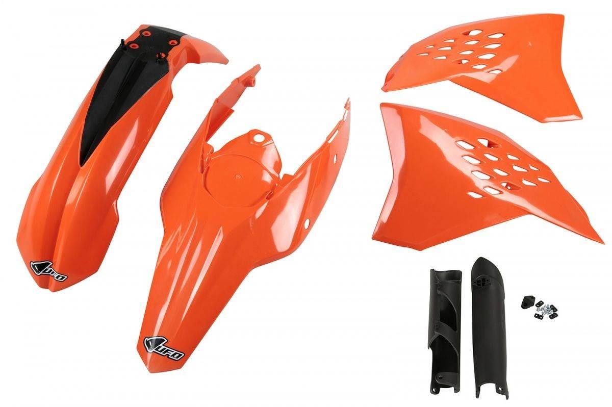 Ufo Komplet Plastików Full Kit Z Osłonami Teleskopów Amortyzatorów Ktm Exc