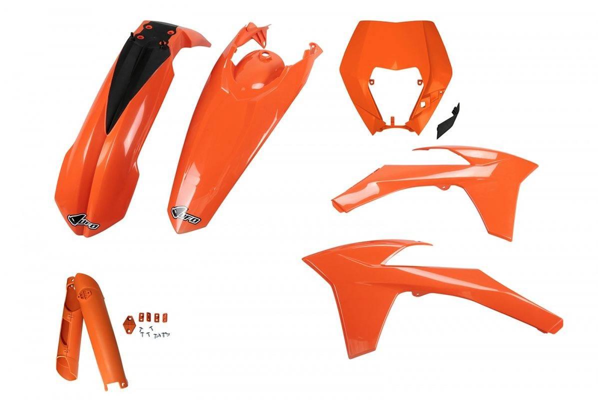 Ufo Komplet Plastików Full Kit Z Osłonami Teleskopów Amortyzatorów Ktm Exc/