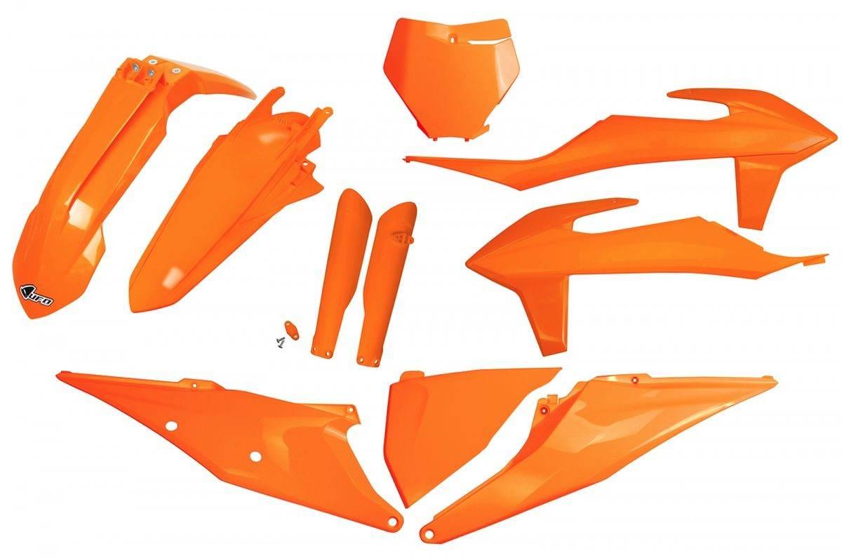 Ufo Komplet Plastików Full Kit Z Osłonami Teleskopów Amortyzatorów Ktm Sx 1