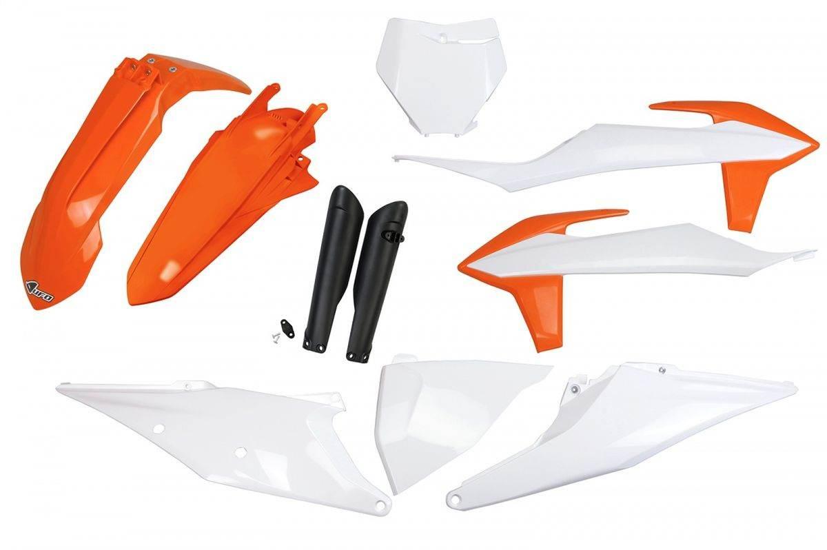 Ufo Komplet Plastików Full Kit Z Osłonami Teleskopów Amortyzatorów Ktm Sx 1