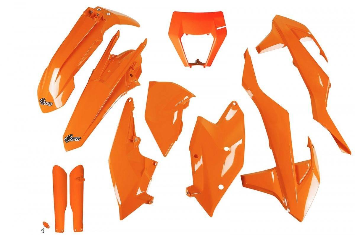 Ufo Komplet Plastików Full Kit Z Osłonami Teleskopów Amortyzatorów Ktm Exc/